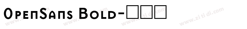 0penSans Bold字体转换